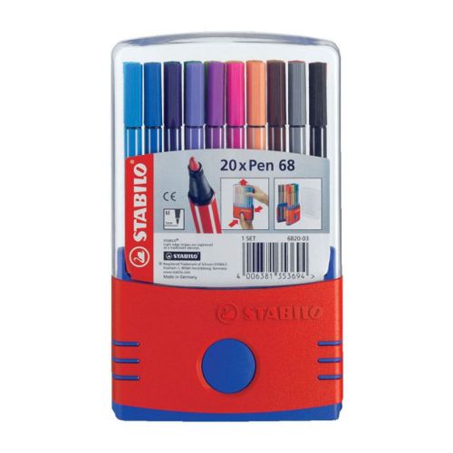 Stabilo Pen 68 Color Parade 20pk Assorted Color Ink Pen Set