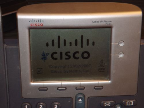 Cisco Systems BUSINESS VoIP System IP Phone 7941G in Man. Box w/Power cord