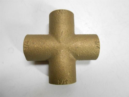 NOS 3/4&#034; BRASS CROSS/4 WAY SWEAT  -19M4#2