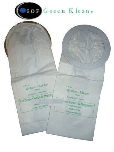 Green Klean Pro-team/raven 10 Qt. Deluxe Vacuum Bags - 10 Pack