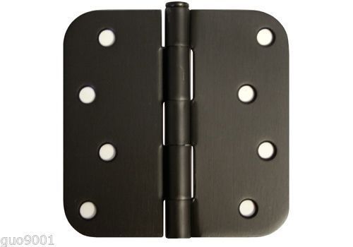 2 Oil Rubbed Bronze 4&#034; X 4&#034; w 5/8&#034; Radius Round Exterior Door Hinge US10B 4 Inch