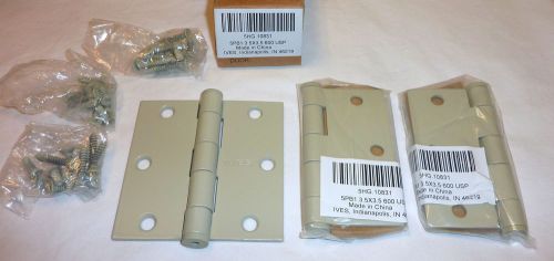 3 Ives 5PB1 3.5&#034; x 3.5&#034; 600 USP Full Mortise Butt Door Hinges PRIMED FOR PAINT