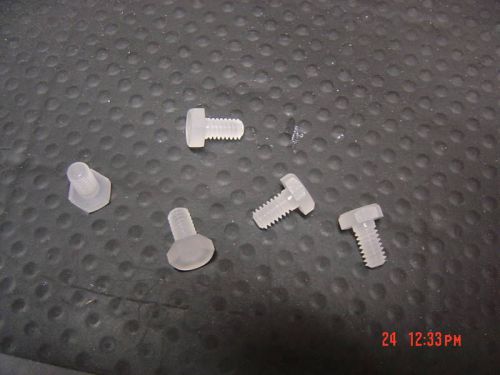 1/4-20 X 1/2&#034; Kel-F, PCTFE, Hex Head Screws