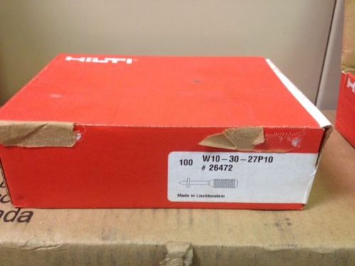 HILTI W10-30-27P10 #26472 THREADED STUD ANCHOR