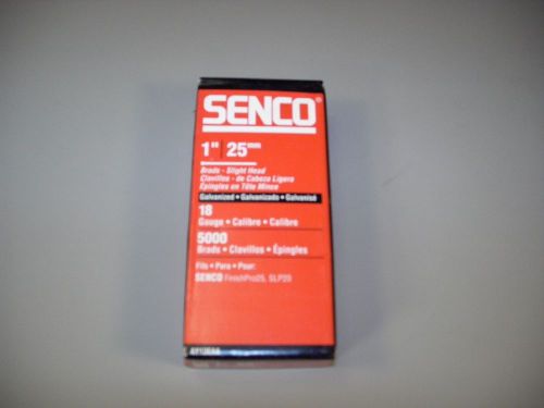 5,000ct SENCO 1&#034; 18G Galvanized Brad nails NO. AY13EAA