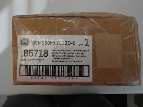 GENERAL ELECTRIC 150 WATT METAL HALIDE BALLAST GEM150MLTLC3D-5