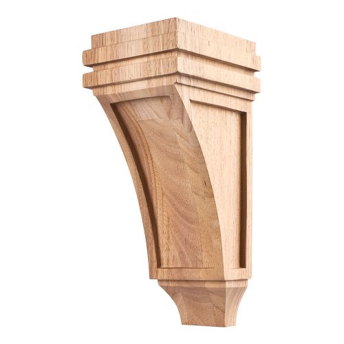 4&#034; x 5&#034; x 10&#034; Mission Corbel.   Rubberwood.