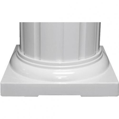 8&#034; ROUND CAP/BASE SET RDSTD08WHT