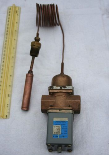 JOHNSON CONTROLS V47AC-12 Size 3/4&#034; Fact.Set 103 F Range 75/135 F BRONZE