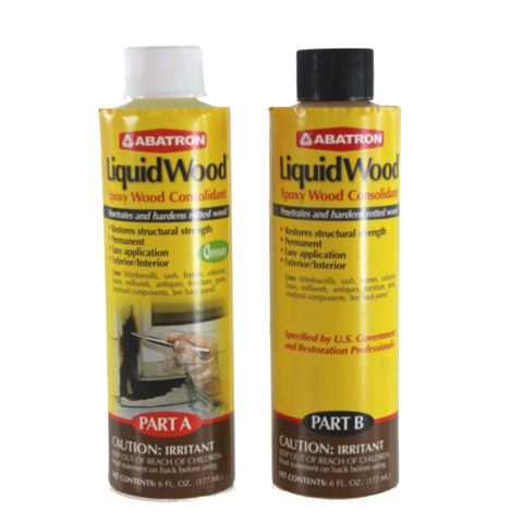 2 part (a &amp; b - 6 ounce each) liquid wood kit for sale