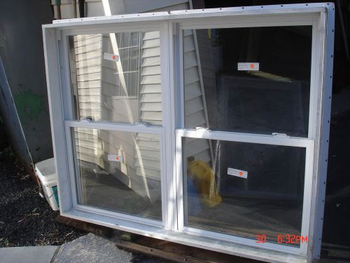 2 VINYL REPLACEMENT WINDOWS 30&#034; X 46&#034; or  1 / 60&#034; x 46&#034; THERMOLITE INC.