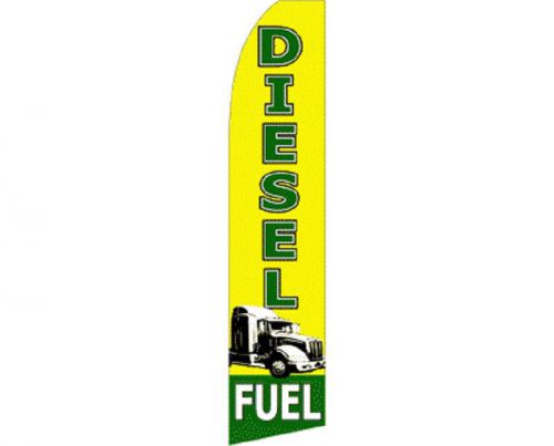 Diesel fuel swooper feather bow flag w/pole 15&#039; advertising sign super banner for sale