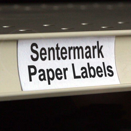 White printable insert labels for shelves/holders 4&#034;x1.25&#034; -20 sheets/320 labels for sale