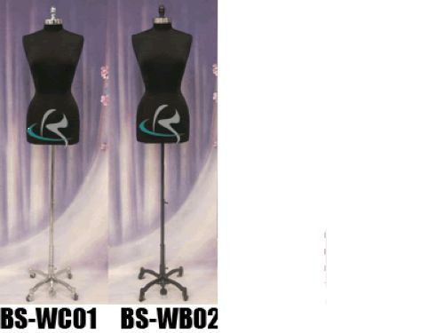 Female Mannequin Manequin Manikin Dress Form #F10/12BK+BS-WB02T