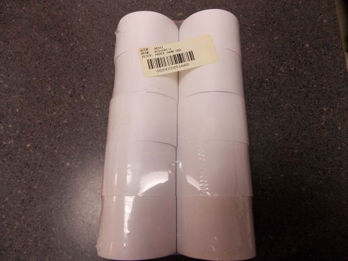 (10pk) NCR 44mm 1-3/4&#034; W x 3-3/16&#034; D x 150&#039; Cash Register Receipt Paper Rolls