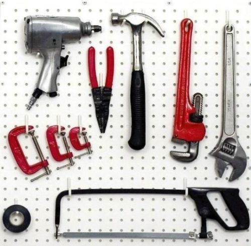 100  Peg Hooks 1/4&#034; Pegboard  tool &amp; craft organizers