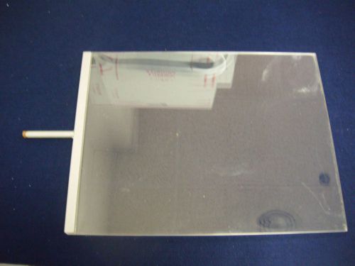 Two (2) replacement 11&#034; x 14&#034; acrylic pedestal stand mount vertical sign holders for sale