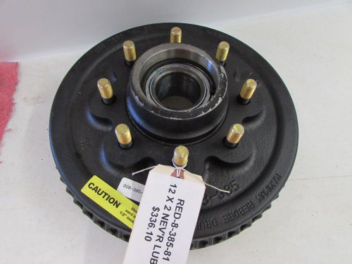 New bandit wood chipper dexter 2x12 never lube brake drum &amp; bearing 900-5910-81 for sale