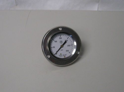 McDaniel Controls PSI Gauge, 0-300 psi, Stainless Steel, Used, Warranty