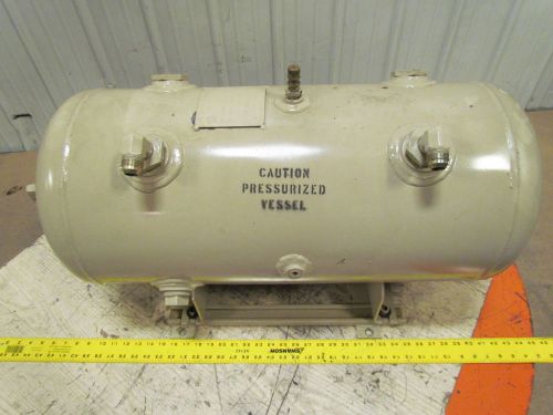 Air Tank Pressure Vessel 14&#034; Dia x 32&#034; Long Horizontal Foot Mount Max WP 200 PSI