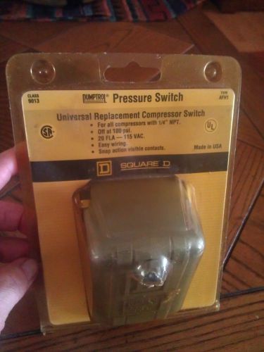 PUMPTROL SQUARE D AIR COMPRESSOR PRESSURE SWITCH