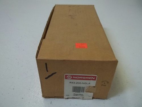 NORGREN R43-200-NGLA 1/4&#034; REGULATOR W/GAUGE 0-160 PSI *NEW IN A BOX*