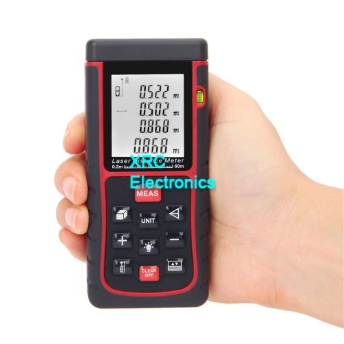 Rz-e60 60m(192ft) digital laser distance meter measure range finder area volume for sale