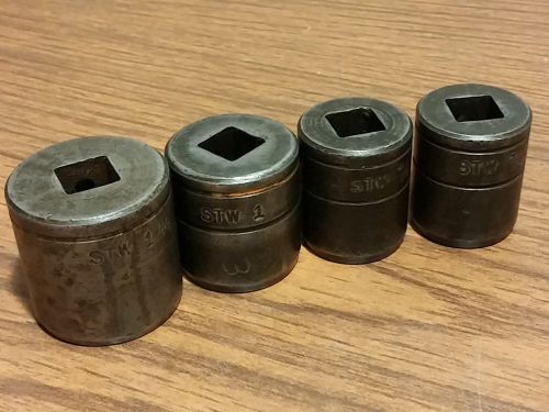 4 vintage walden stw 1/2&#034; drive 12 point sockets for sale