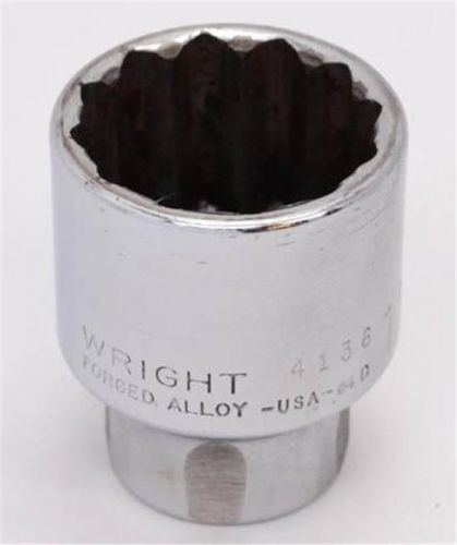 Wright 1 1/8 socket 12 point socket - 1/2&#034; drive - 4136 for sale