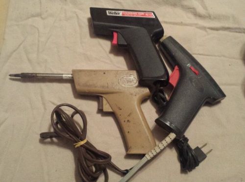 2 WELLER SOLDERING GUN MODEL GT TEMPMATIC 6B POWERHEAD 120 VAC &amp; 1 UNGAR NO.6763