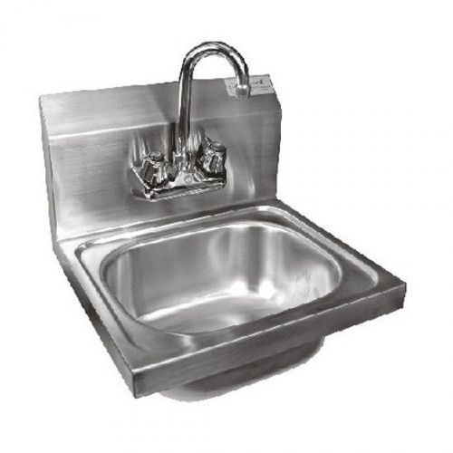 Wall mount s/s hand sink 16&#034;x15&#034; w/ no lead faucet etl for sale