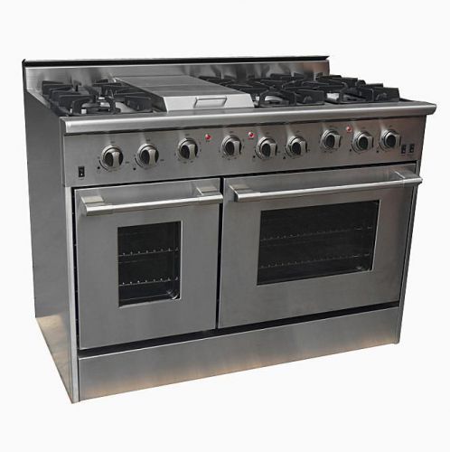 NXR Pro Natural Gas Range 48&#034; 6 Burners/Griddle Double Ovens~