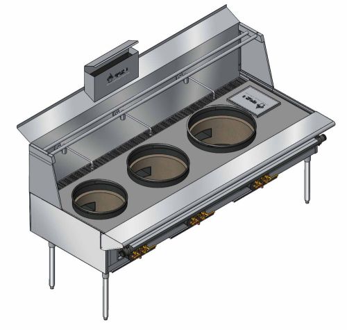 NEW COMMERCIAL Chinese stainless steel Wok Range four burner stoves CR-103