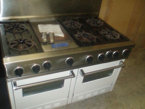 Viking 6 burner gas stove 12&#034; grill griddle dbl oven 48&#034; wide detroit for sale