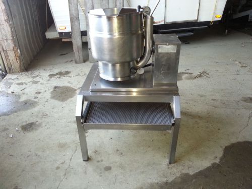 Groen 20 Quart Jacketed Steam Tilting Soup Fudge Kettle Electric Stand &amp; Filter