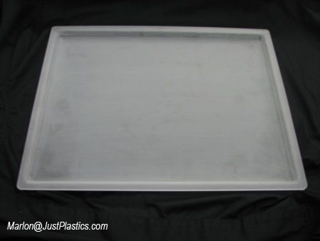 Clear Acrylic Plastic Tray Frosted Finish Hotel Serving