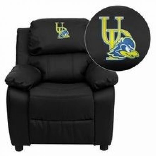 Flash Furniture BT-7985-KID-BK-LEA-40024-EMB-GG Delaware Blue Hens Embroidered B