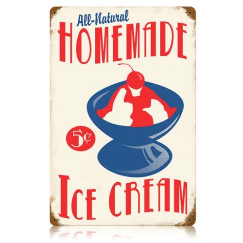 All Natural Ice Cream Wall Sign