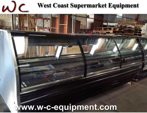 Hussmann 36 feet meat/deli case curved glass gravity coil good shape! for sale