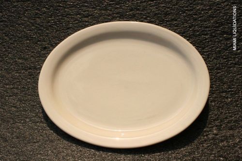 LOT of 10 Oval Plate 9x7 Princess White Ultima World Tableware Restaurant Creamy