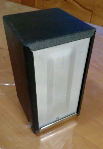 SYSCO TABLETOP METAL NAPKIN DISPENSER HOLDERS BLACK SUPC#7198633 CAFE RESTAURANT