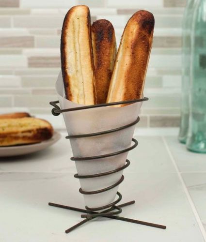Glory &amp; grace™ rustic industrial french fry caddy breadstick candy nut holders for sale