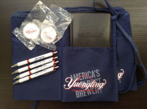 Yuengling Lager Beer Waiter Waitress Kit w Aprons Pens Pins Bar Pub New!!