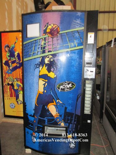 Unique fitness graphics~ vendo 630 10-selection can/bottle soda machine~warranty for sale