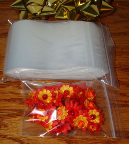 100 QTY 3X4 Clear Ziplock Reclosable Bags Zip lock 2 Mil