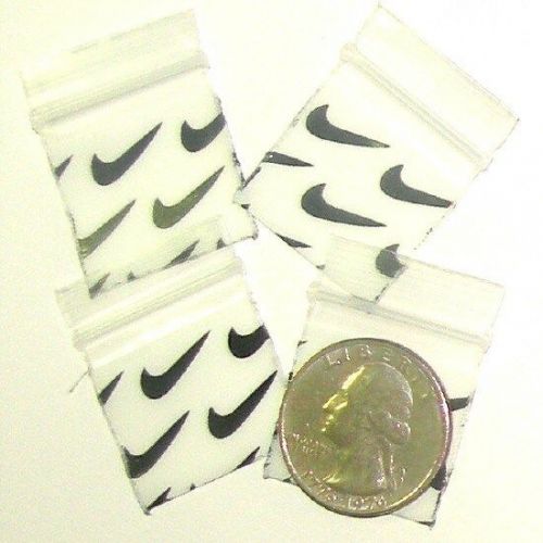 1000 SWOOSH Baggies 1 x 1 in.  mini ziplock bags  1010