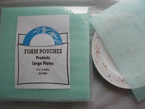 Dish Protectors,China Dish Covers,Foam Pouch ,Dish Knick Knack Protectors 12x12