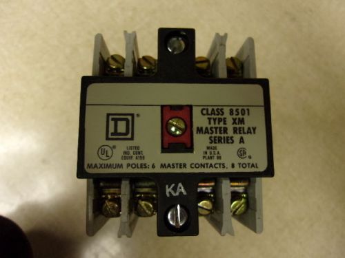 Square D Control Relay Class 8015 Type XM060 Form KA Series A *FREE SHIP*