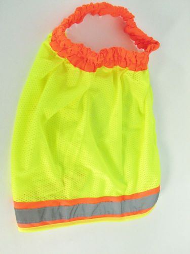 Neon yellow orange trim hard hat neck shade for sale