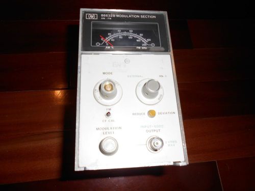 H. P. AM/FM MODULATION 86632B PLUG-IN FOR 8660 SERIES SIGNAL GENERATORS